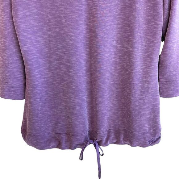 Woolrich 3/4 Sleeve Eggplant Purple Top - Picture 3 of 7